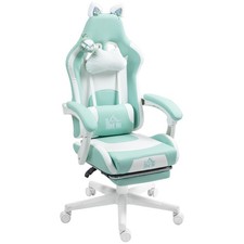 HOMCOM Racing Gaming Chair Reclining Faux Leather Computer Chair Refurbished