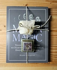 Lunar Inspired Orgonite Pyramid,  Quartz Crystal, With FREE Moon Magic Book!