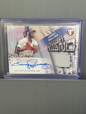 Jimmy Rollins 2025 Topps Pristine Popular Demand Auto Relic #PPDAR-JRO  Phillies