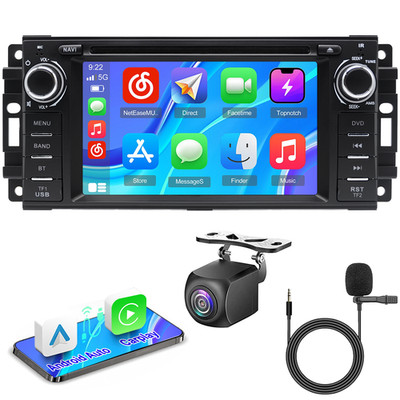HD Car Radio Stereo DVD Player Carplay For Jeep Wrangler Compass Liberty Patriot