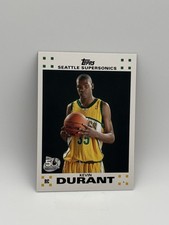 2007 Topps Kevin Durant White Rookie Basketball Card 2 of 14 . rookie card picture