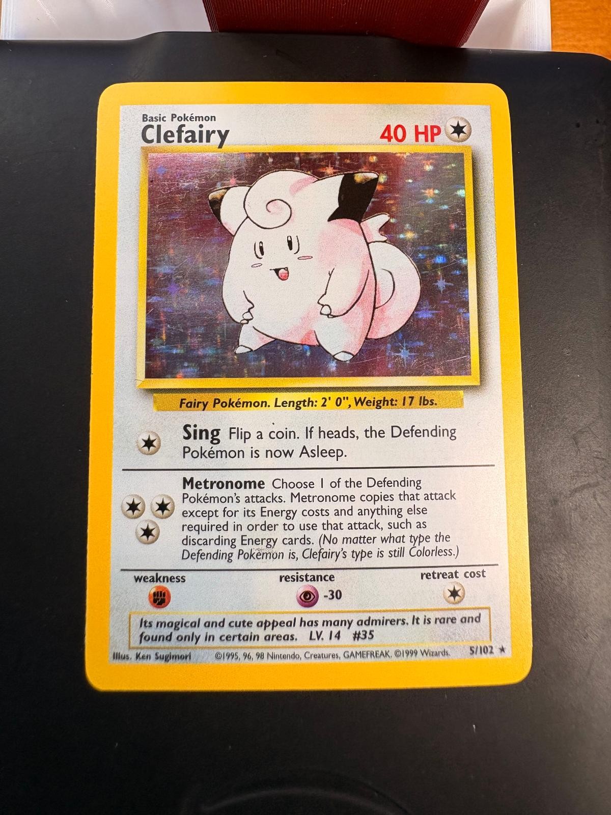 Clefairy 5/102 Holo Base Set Unlimited Pokemon - MP