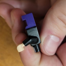 READ LEGO Batman vintag Minifigure The Penguin 7885 7783 Dark Purple Short Legs