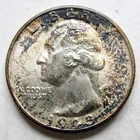 1943-D Washington Quarter 25c~Heavy Toning
