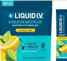 Liquid I.V. Hydration Multiplier - Lemon Lime Electrolyte Powder Drink Mix 16