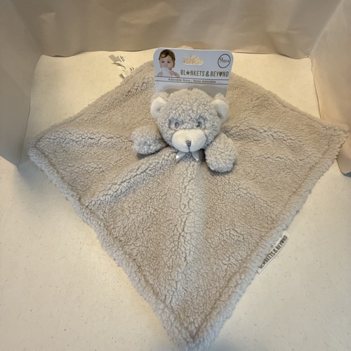 Blankets and Beyond Nunu Lovey Security Blanket Gray Bear Plush New - Picture 8 of 11