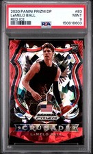 Lamelo Ball RC 2020 Panini Prizm Draft Picks #83 Red Ice PSA 9