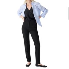 J. Crew 365 High Rise Cameron Pants Slacks Black Size 10 EUC Preppy Capsule Corp