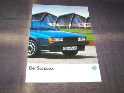 TOPRARITÄT Schöner Prestige Prospekt VW Scirocco von 1986 !!!