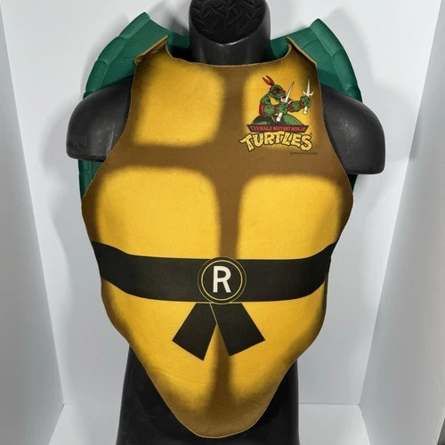VTG 1989 TMNT Raphael Turtle Shell Costume Chest Plate Kids Foam Armor Ninja