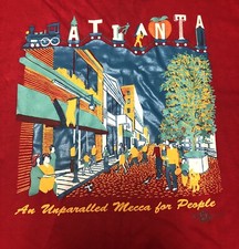 Vintage Atlanta 1992 Unparralled Mecca Peace Shirt Teacher Art Single Stitch C50