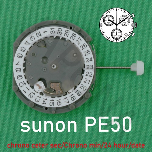PE50 Movement Quartz Watch Movement Chrono Center Second/Chrono for Moonswatch - Picture 5 of 6