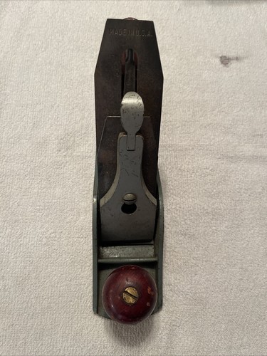 Vintage 9โ Red Wood Plane Made In USA Wood Handle Knob (4D) ๐ฅ - Picture 3 of 5