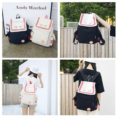 Japanese Card Captor Sakura Backpack Shoulder Bag Canvas School Bag Handbag Cute Japanese Card Captor Sakura Backpack Shoulder Bag Canvas School Bag Handbag Cute