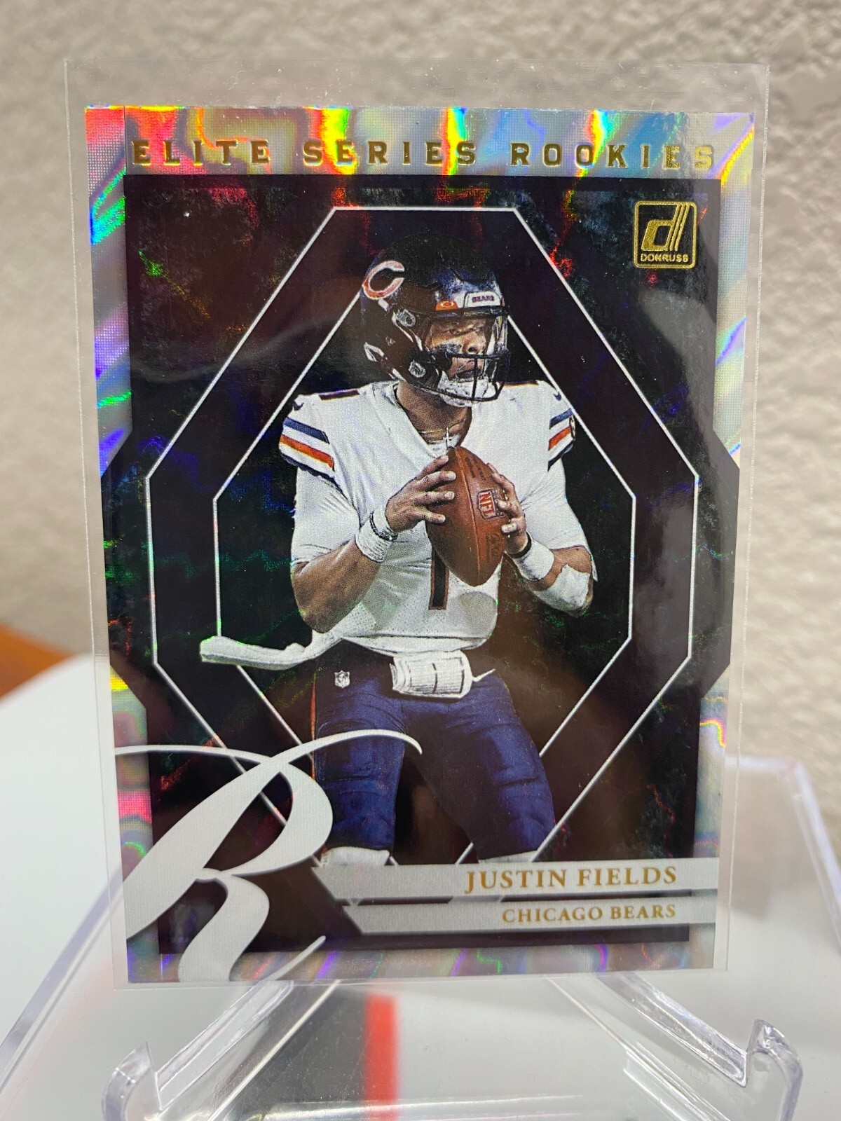 2021 Panini Donruss Justin Fields Elite Series Rookies ESR-JFI Chicago Bears