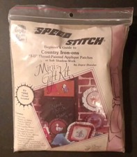 SPEED STITCH Beginner's Guide To Country Iron-ons 3D Thread Painted Applique
