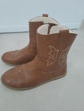 Santiags fille camel Friboo -