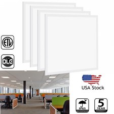 4 Pack 2x2 LED Flat Panel Lights,Back-Lit Drop Ceiling Troffer Light Fixture ETL