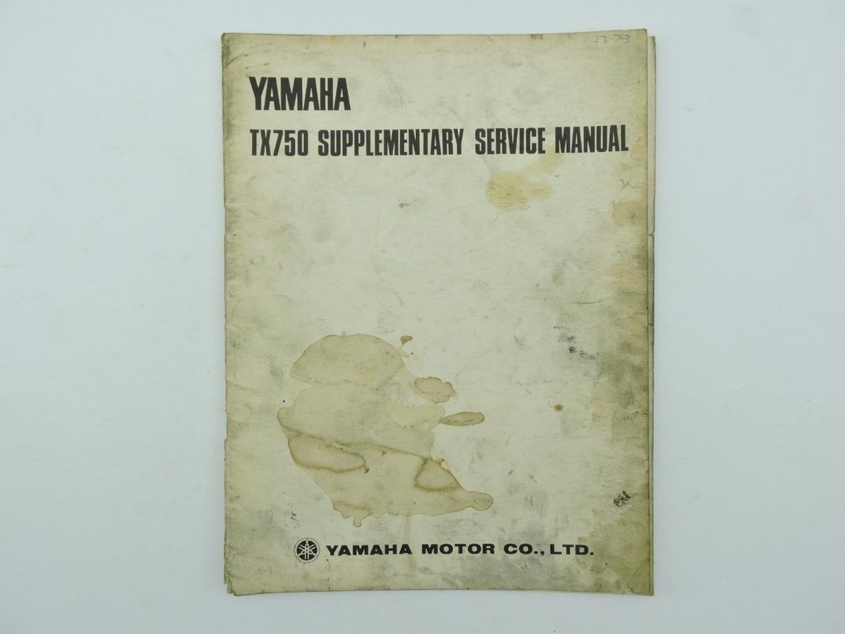 Yamaha Supplementary Service Manual TX750 B14826 | eBay