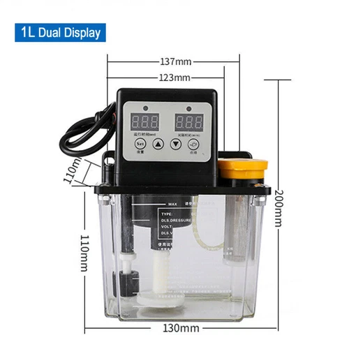 1L 2L Dual Digital Display Automatic Electric Lubrication Oil Pump CNC Oiler - Picture 13 of 13