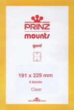 Prinz/Scott Clear Stamp Mounts 191x229 mm For Celebrate The Century 5 Blocks