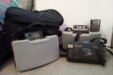 Lot of 3 - Vintage Polaroid Cameras Captiva SLR; Automatic 210 w/ 104 Cover, 420