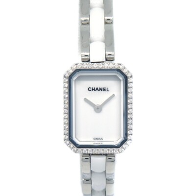 Chanel Premiere H2132 Quartz Watch Ceramic SS Diamond 194207 | eBay