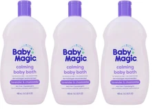 Baby Magic Calming Baby Lotion Lavender & Chamomile, 16.5 oz (3 Pack)