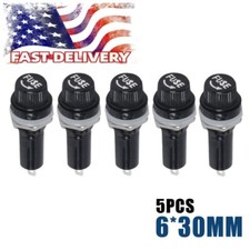 5pcs 6 30mm Glass Fuse Holder Insurance Tube Socket Fuse Holder For Panel Mount
