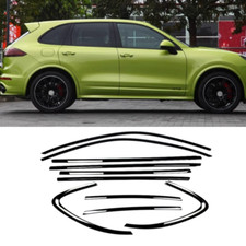 2015-2018 For Porsche Cayenne Black Titanium Car Window Decor Trim Strip Cover N
