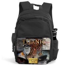 Personalised Titanic Ship Backpack Adults Work Travel Bag Mens Gym Rucksack KS66