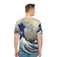 Hokusai The Great Wave off Kanagawa Men T-shirt Ukiyo-e Japanese Fine Art Gift