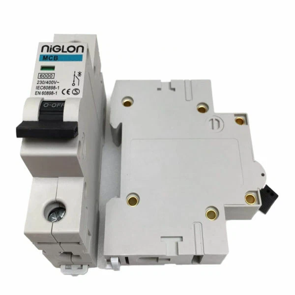 Niglon B Curve 230V Circuit Breaker 6 10 16 20 32 40 50 & 63Amp MCB