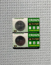 2 Pack CR2025 2025 TIANQIU Lithium 3v Battery USA Free SHIP FRESH 12/2028
