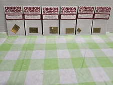6 Cannon Co. EMD Side Steps SS-2023,2024, 2025,2026,2028, Plate FP-2027 HO BRASS
