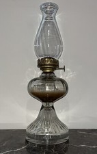 Vintage Eagle Glass Oil Lamp, Made In The USA..