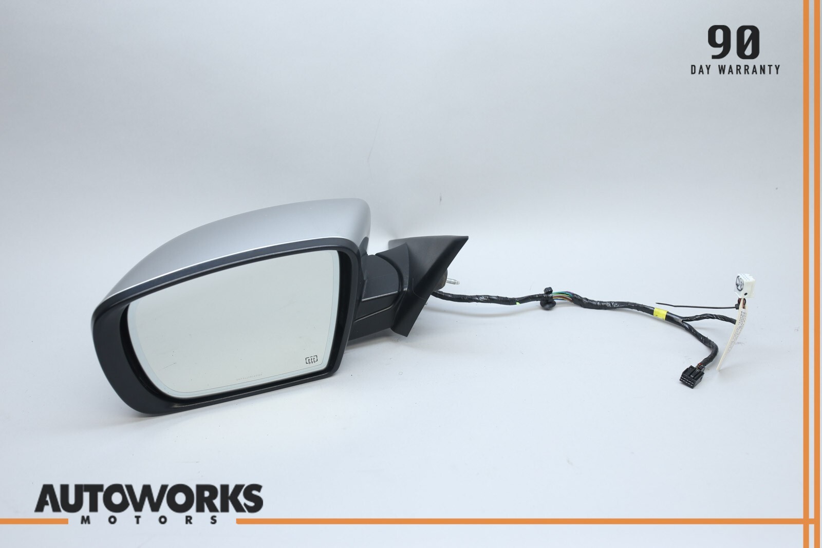 14-17 Maserati Ghibli M157 Left Driver Side Rear View Door Mirror Grigio Met OEM