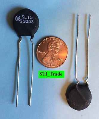2X   3A 25 Ohm ICL Thermistor Ametherm SL15 25003 Also SG412, SG342