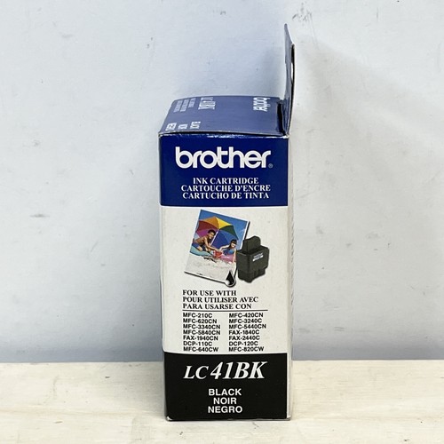 Genuine Brother LC41BK Black Ink Cartridge OEM NIB Exp 3/2018 - Picture 3 of 4