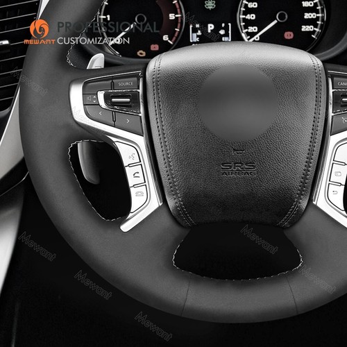 MEWANT Suede Steering Wheel Cover for Mitsubishi Outlander (Triton) 2015-2021 - Imagen 4 de 11