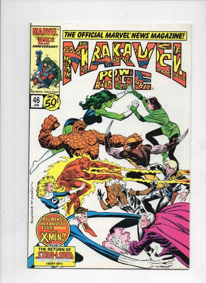 MARVEL AGE #46, VF+, Fantastic Four vs X-men, 1985 1987 more MARVEL AGE #46, VF+, Fantastic Four vs X-men, 1985 1987 more