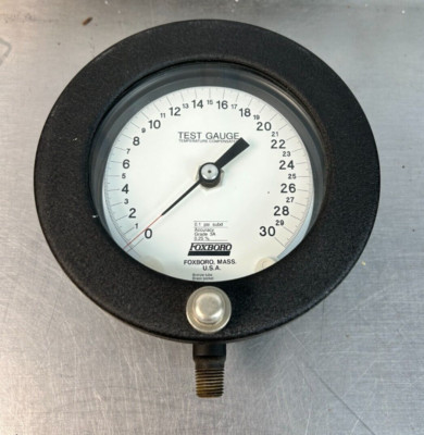 Foxboro Test Gauge Temperature Compensated 0-30 Range | New Open Box