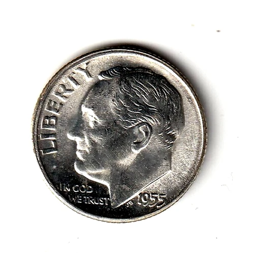 1955 S BU Roosevelt Dime