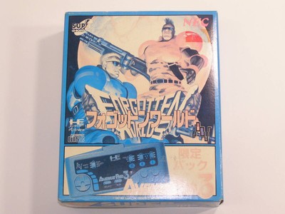 NEC PC Engine Super CD-ROM2 Forgotten World Avenue Pad 3 TV Game Software Japan
