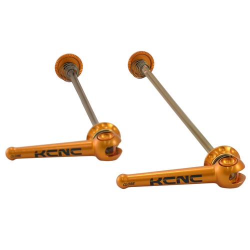KCNC Grooving QR MTB Titanium Axle Hub Skewer , Gold - Picture 3 of 3