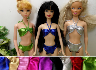   Bikini, BH + Höschen    KLEIDUNG für Mode Puppen: NORMAL,CURVY