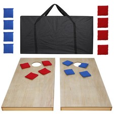 4' 2' Bean Bag Toss Game Set Foldable Cornhole Board with Carry Bag for Backyard