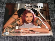 ANNA BELL PEAKS SIGNED AUTOGRAPH 8X10 PHOTO XXX PORN ADULT ACTRESS BECKETT COA