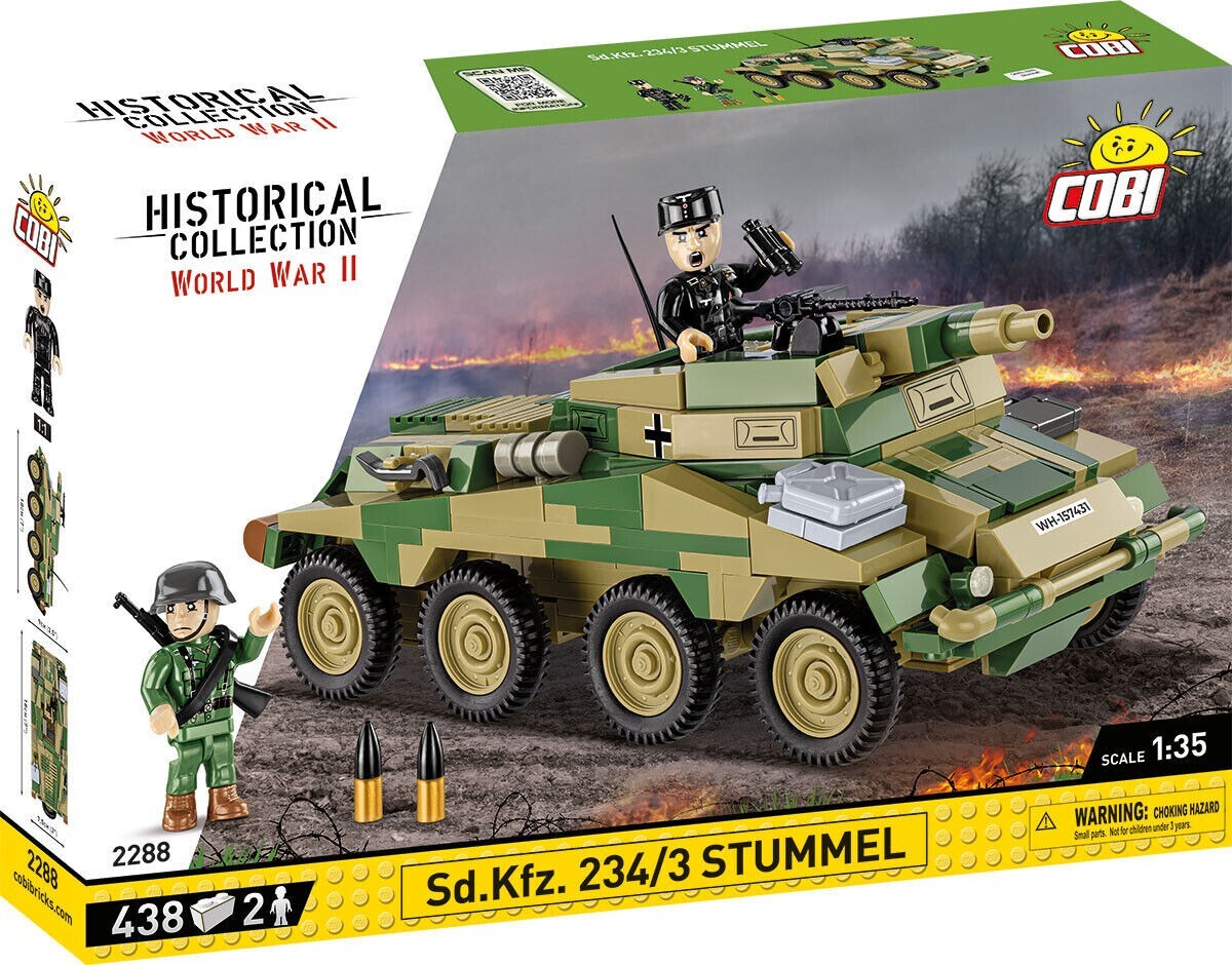 COBI Historical Collection 2288 - Sd. Kfz. 234/3 Stummel, WWII, Panzer, Bausatz, - Bild 3