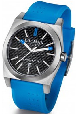 020100CBFSK1GOS Locman Stealth/Herrenuhr/Zifferblatt Kohlenstoff Schwarz / Ca